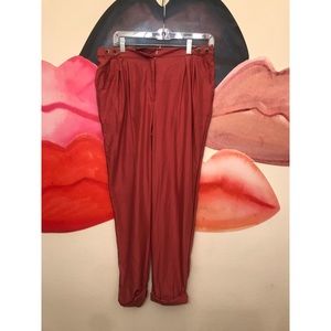 Salmon Cuffed Slacks